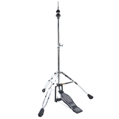 Hi-Hat Stand With Professional Long Footboard Pedal, Polished Chrome